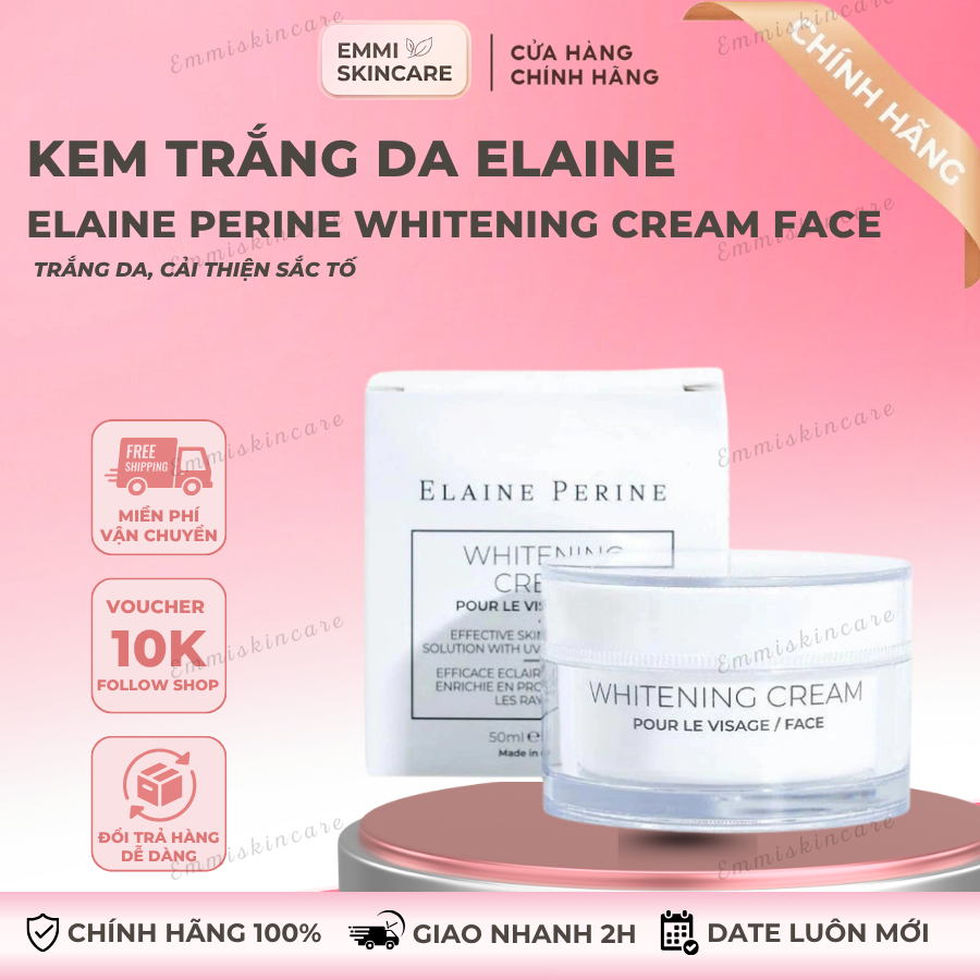 [Công Ty] Kem Dưỡng Trắng Da Elaine Perine Whitening Cream 50ml