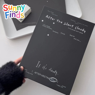 SUNNY FINDS📓 Sổ Lưu Thẻ A5 4 Ô Đen Trắng – Phong Cách Hàn Quốc Tối Giản, Lưu Ảnh Thẻ Photocard