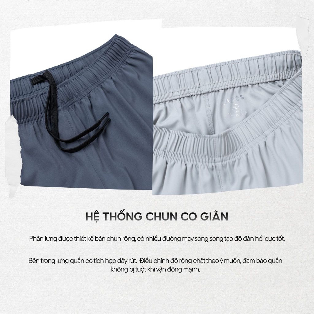 Quần short đùi thể thao nam cao cấp LADOS-4135 vải dù co giãn nhẹ, trẻ trung năng động phong cách Hàn Quốc | BigBuy360 - bigbuy360.vn