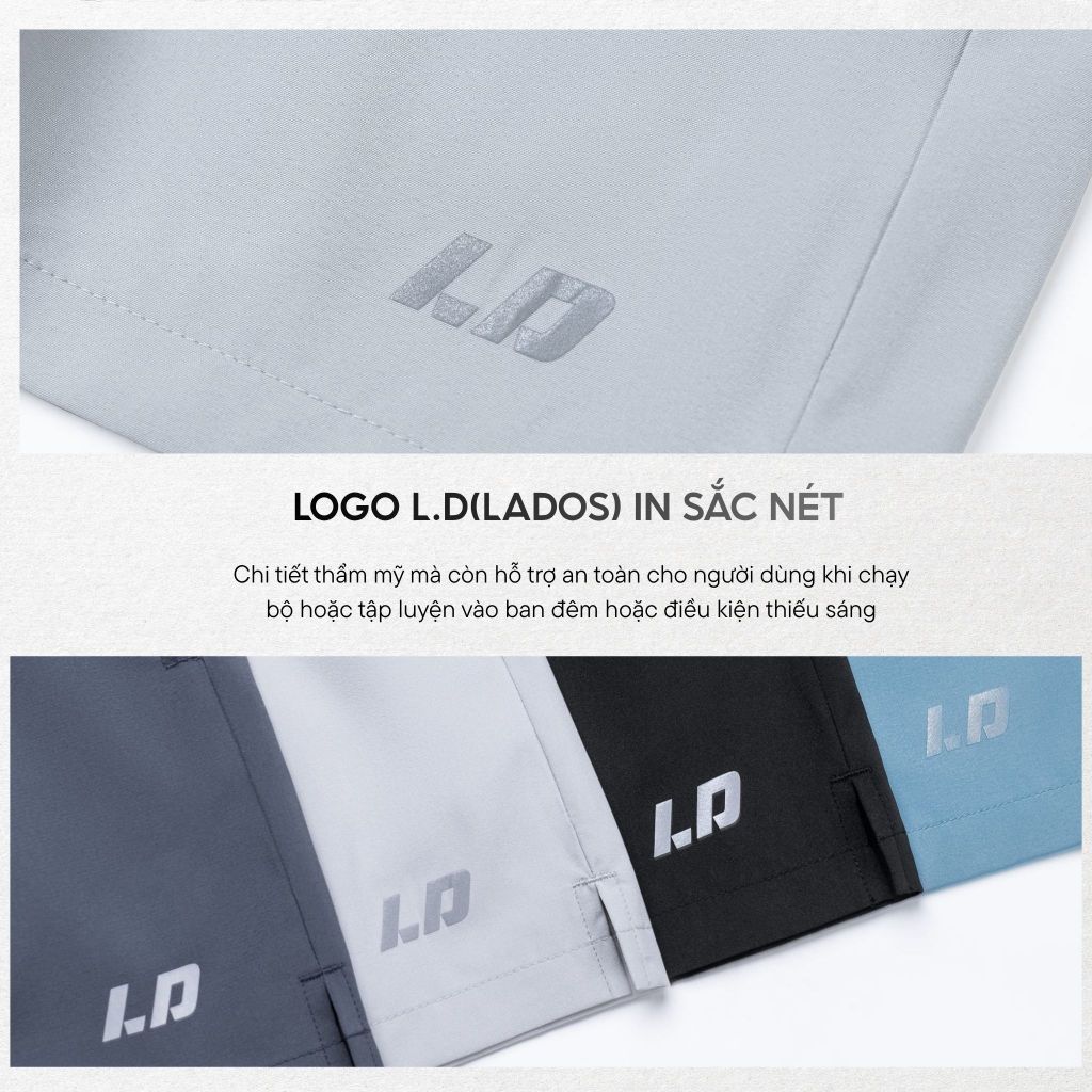 Quần short đùi thể thao nam cao cấp LADOS-4135 vải dù co giãn nhẹ, trẻ trung năng động phong cách Hàn Quốc | BigBuy360 - bigbuy360.vn