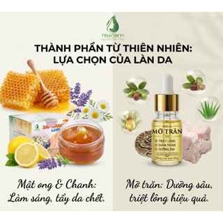 Wax Lông + Mỡ Trăn Triệt Lông ( Wax+Mỡ trăn+1Set Giấy và 2Que) wax lông veo triệt lông vĩnh viễn