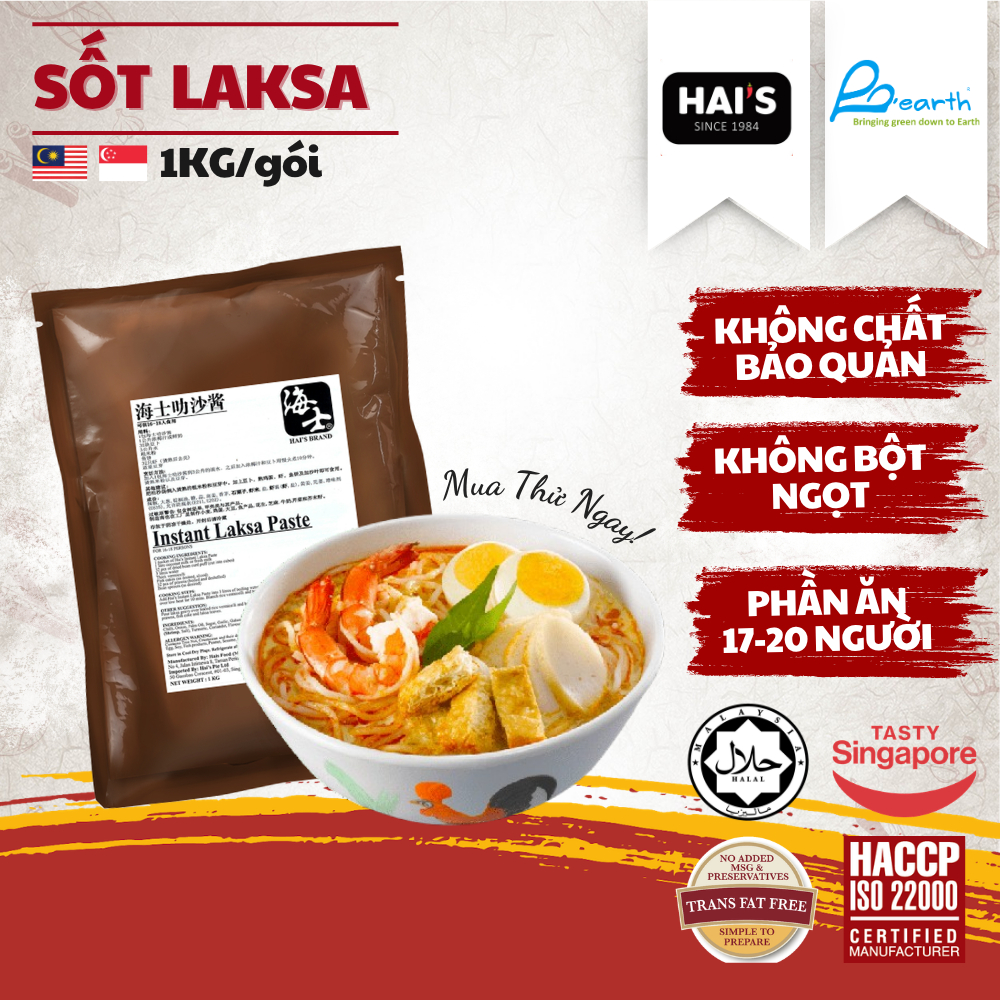 Sốt Laksa Thương Hiệu Hai's 1kg