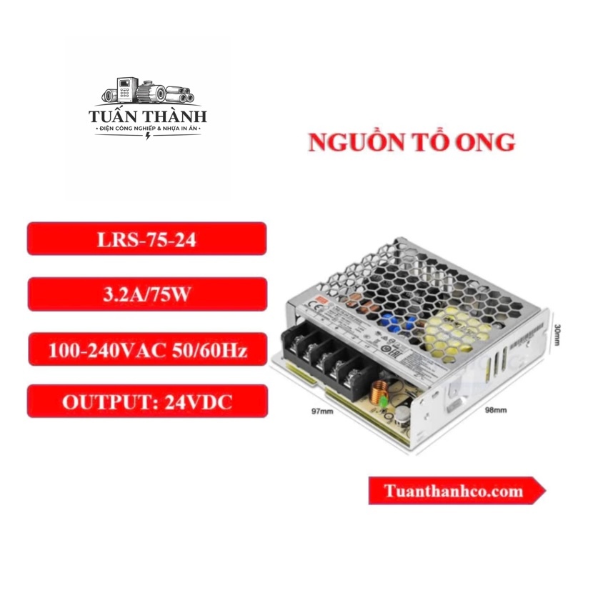 Nguồn 24VDC 75W LRS-75-24