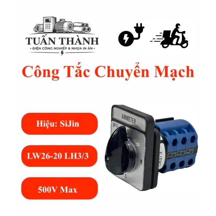 Công Tắc Chuyển Mạch LW26-20 LH3/3 3 Vị Trí Dòng Điện