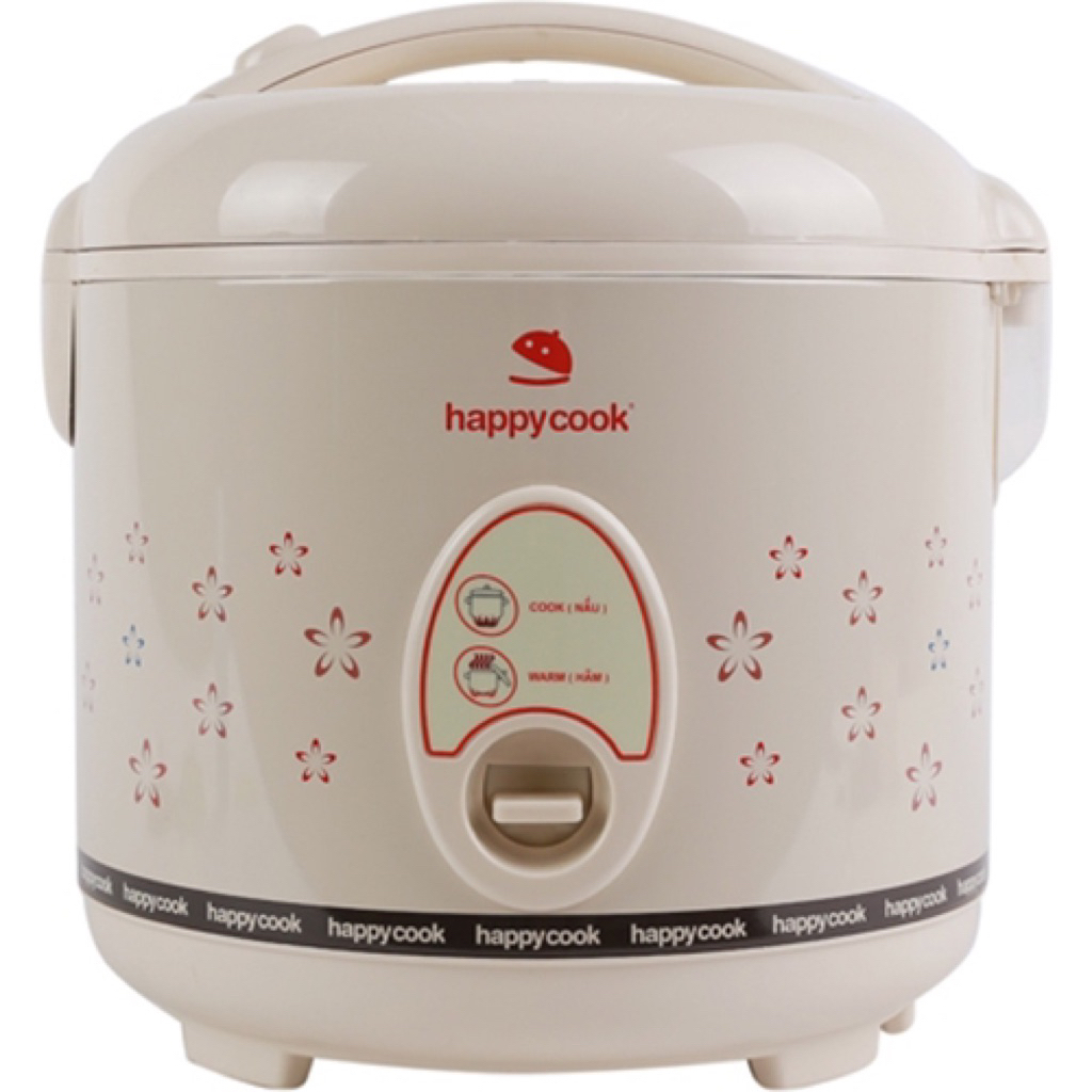 Nồi cơm điện Happy Cook HC-180A 1.8L, màu trắng - Dung lượng lớn, nấu nhanh, giữ ấm lâu