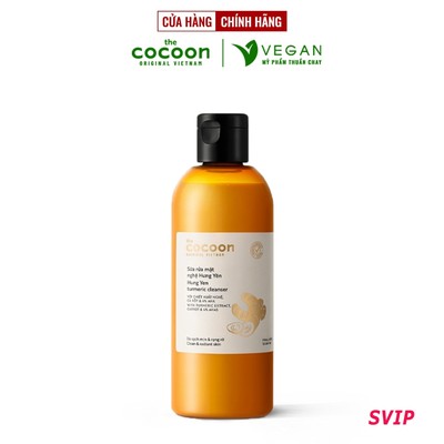 [SVIP] Bigsize - Sữa rửa mặt nghệ Hưng Yên Cocoon giúp da sạch mịn và rạng rỡ 310ml thuần chay