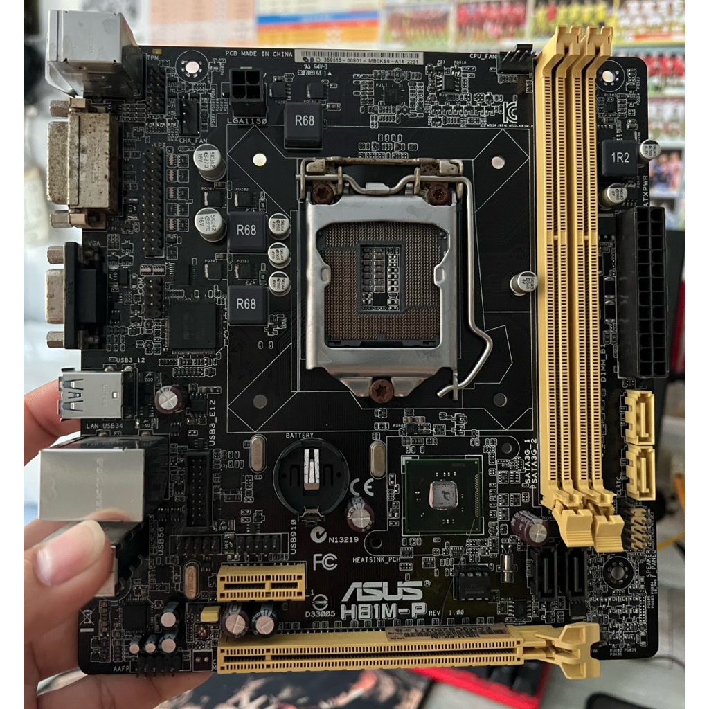 Main Asus H81 hỗ trợ chip gen 4 full chức năng