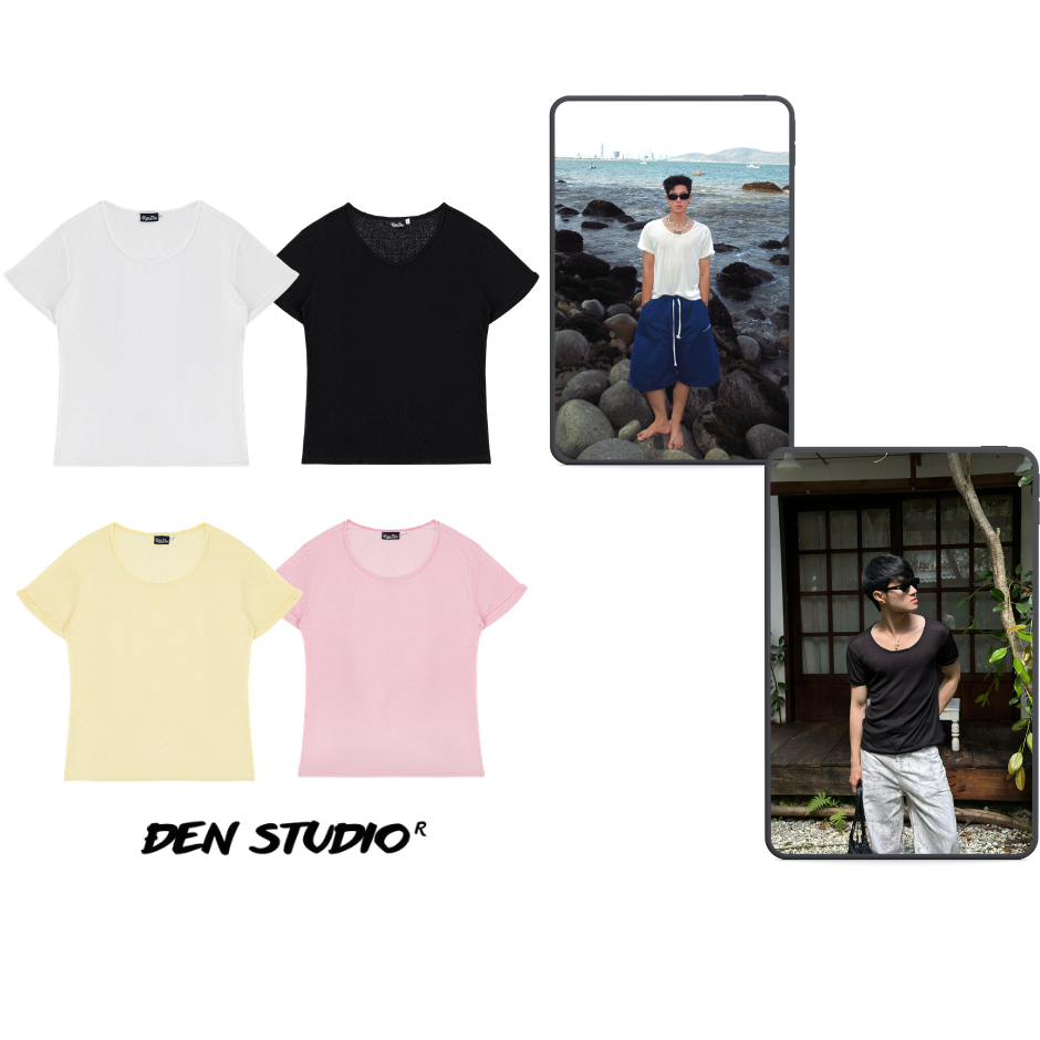 (MỞ BÁN) ÁO THUN AIRY COTTON FORM RELAX FIT SIÊU MỎNG CHO HÈ ĐEN STUDIO | BigBuy360 - bigbuy360.vn