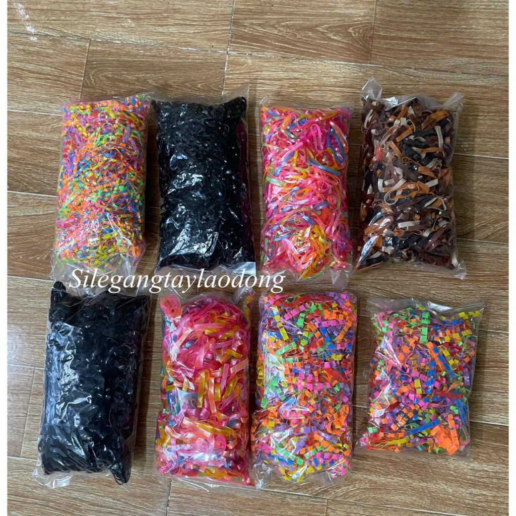 100g Dây chun buộc tóc, Chun nịt buộc tóc cho bé , dây chun buộc tóc nữ