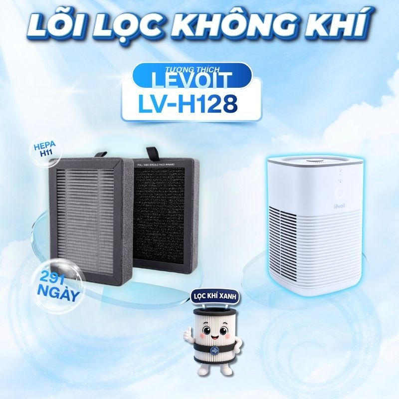 Lõi Lọc LOCKHIXANH® tương thích Lõi lọc không khí cho máy Levoit LV-H128, Màng Lọc Levoit LV-H128