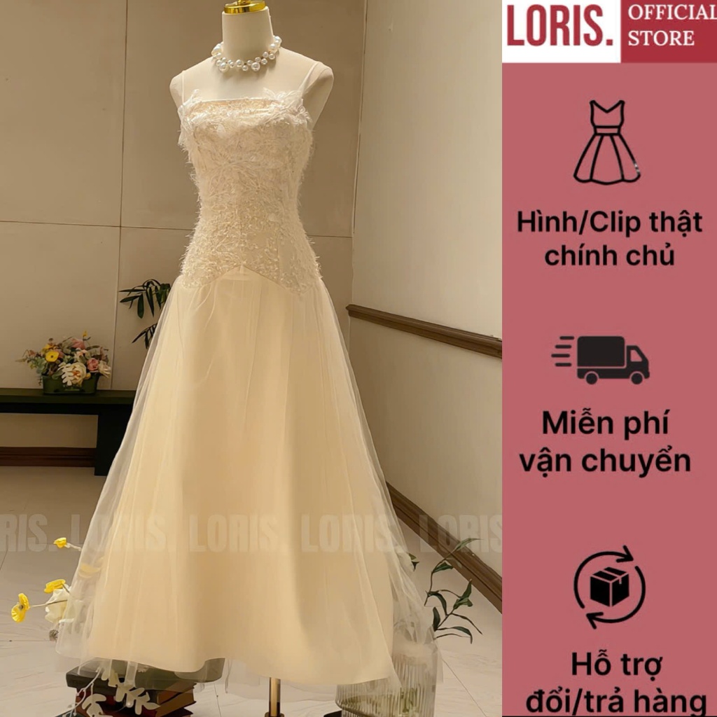 Mimosa Dress, Đầm đi tiệc Kem
