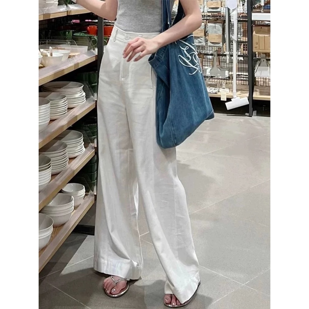 𝗦𝗮𝘄  -| BEELY| Quần Linen xuông