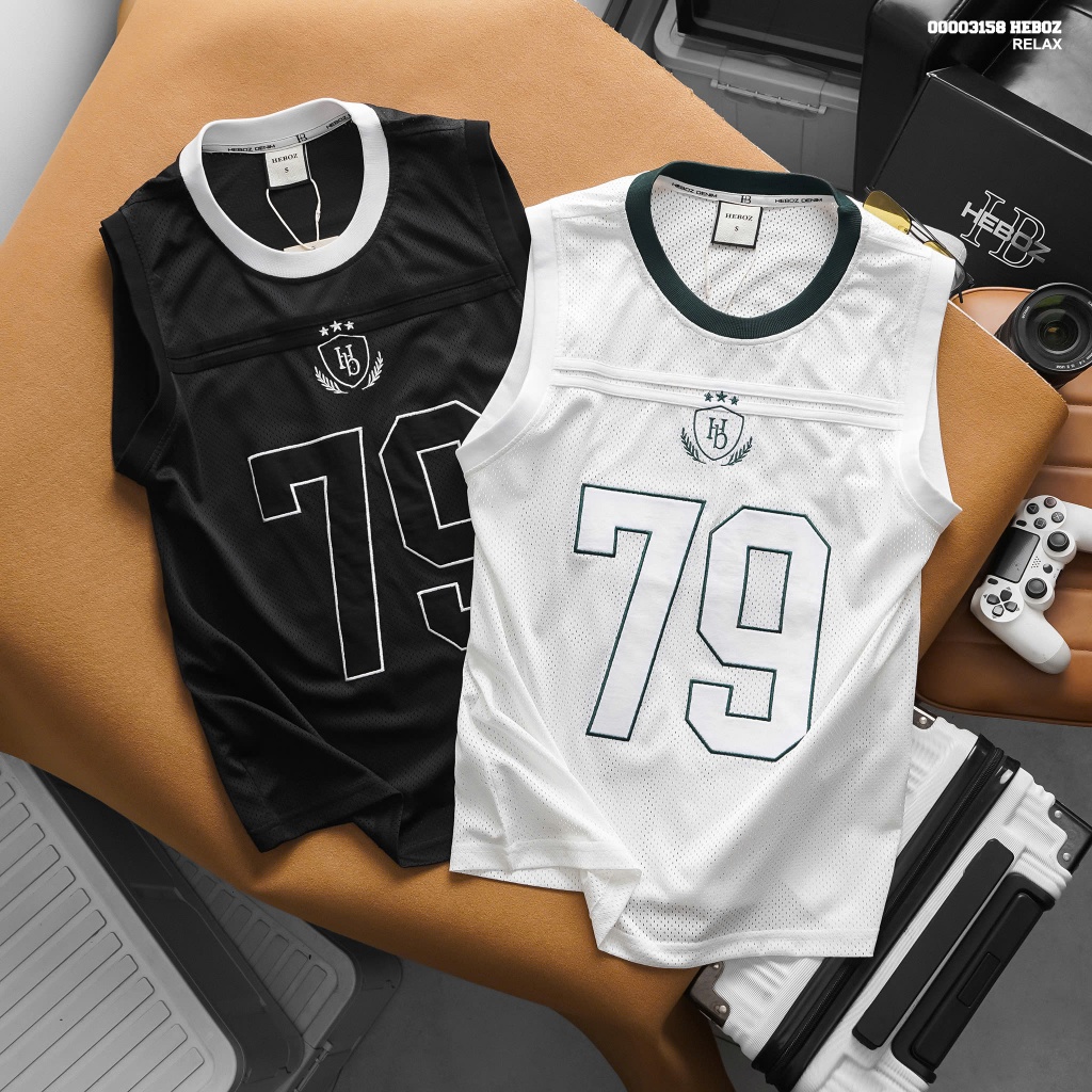 [FORM RỘNG] Áo thun nam HEBOZ tanktop logo 79 2M - 00003158