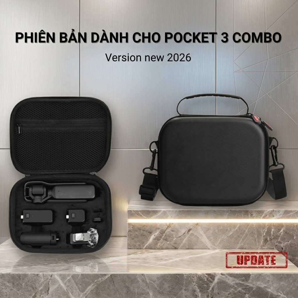 BRDRC Túi đeo chéo chống sốc cho DJI Osmo Pocket 3 4 Camera túi đeo chéo đựng phụ kiện chống sốc cho