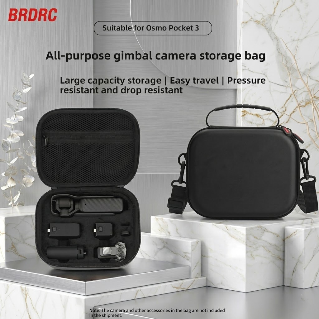 BRDRC Túi đeo chéo chống sốc cho DJI Osmo Pocket 3 Camera túi đeo chéo đựng phụ kiện chống sốc cho o