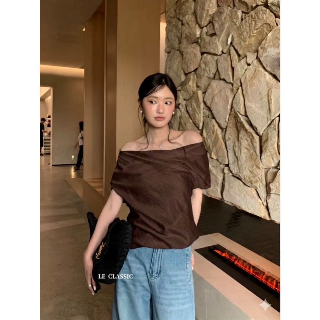 𝗗𝗼𝗻𝗮 𝗟𝗶𝗻𝗲𝗻 - |BEELY| - Áo Linen trễ vai