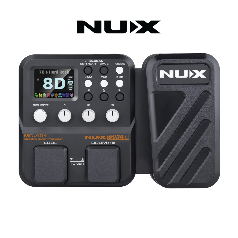 Phơ Guitar, Modeling Guitar & Bass Processor - Nux MG-101 (MG101) - Khám phá vô số âm sắc và hiệu ứn