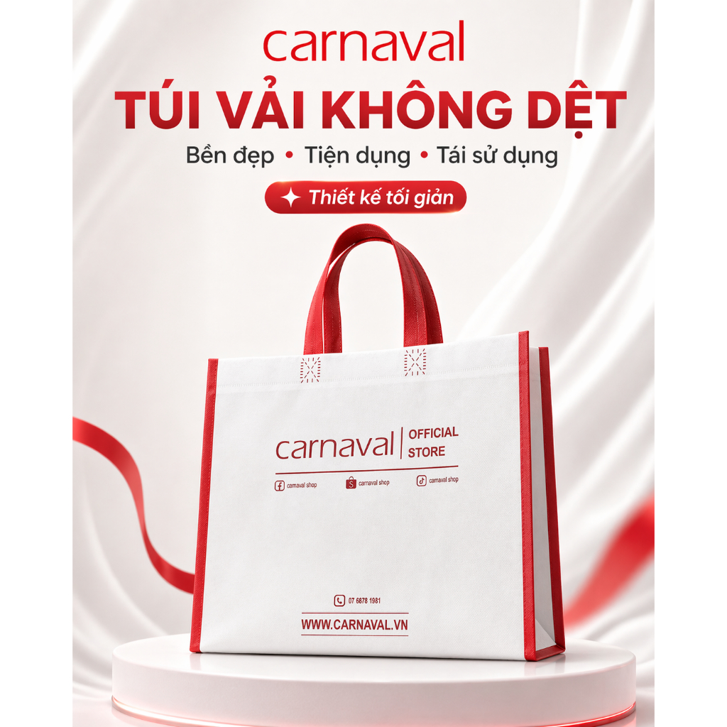 Túi Vải Không Dệt Carnaval Siêu Xinh - Túi Đựng Thân Thiện Môi Trường, Đa…