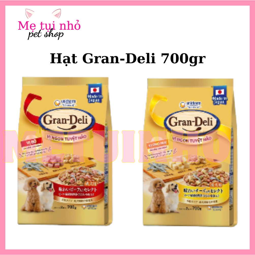 THỨC ĂN KHÔ DÀNH CHO CHÓ HẠT CHÓ GRAN-DELI 700G