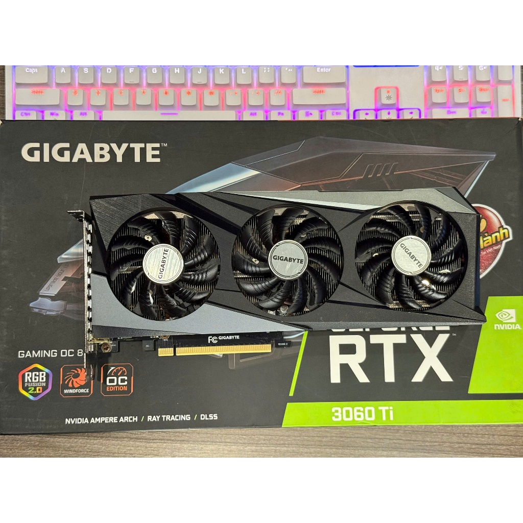 VGA Gigabyte GeForce RTX 3060 Ti Gaming OC 8GB Full Box