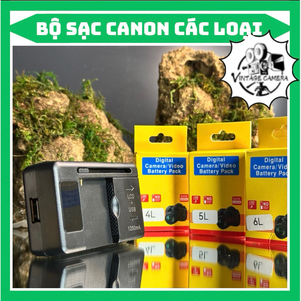 🔥 Bộ Sạc Canon NB-1L / NB-2L / NB-3L / NB-4L / NB-5L / NB-6L / NB-7L / NB-8L / NB-10L / NB-11L( Full