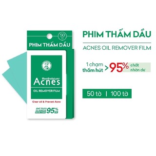 Combo 3 Hộp Phim thấm dầu Acnes oil remover film hộp 50 tờ