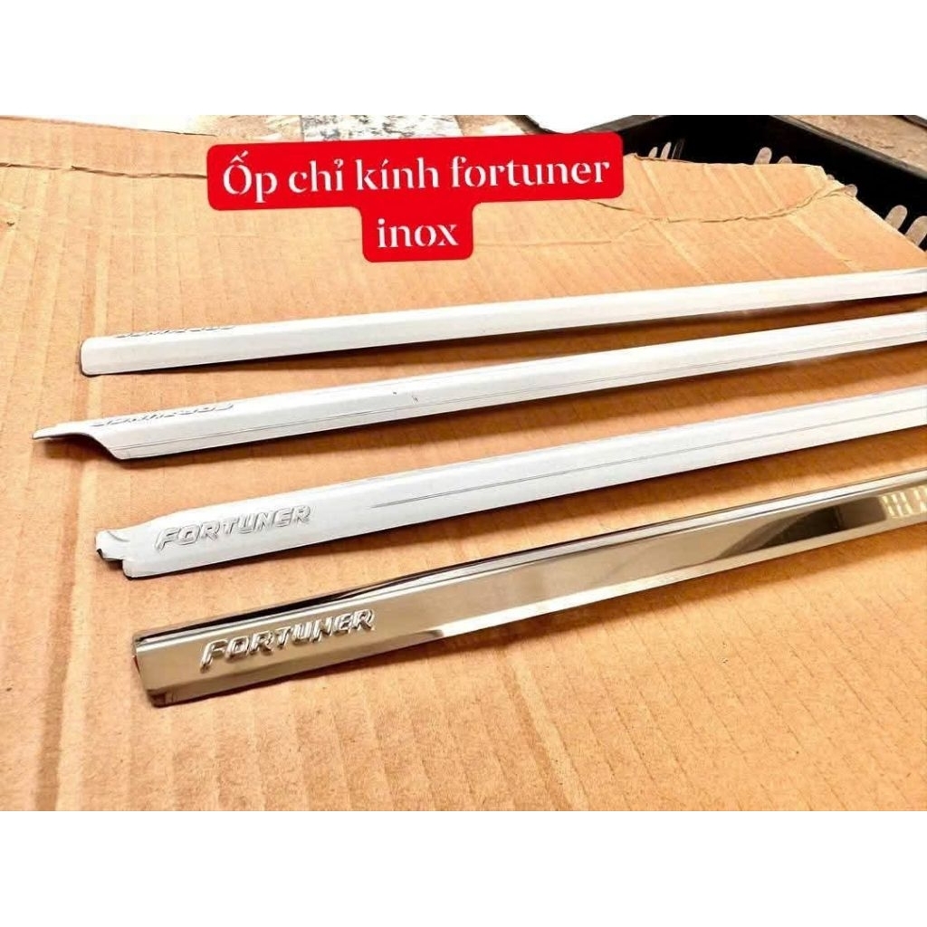 🔥FORTUNER🔥Ốp trang trí chỉ kính Fortuner 2005..2015 chất liệu inox xịn #fortuner #nepchankinhfortune