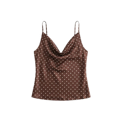 TUBYCATU Áo 2 Dây Cổ Đổ Chấm Bi Livia Dot Top Quyến Rũ Sang Trọng