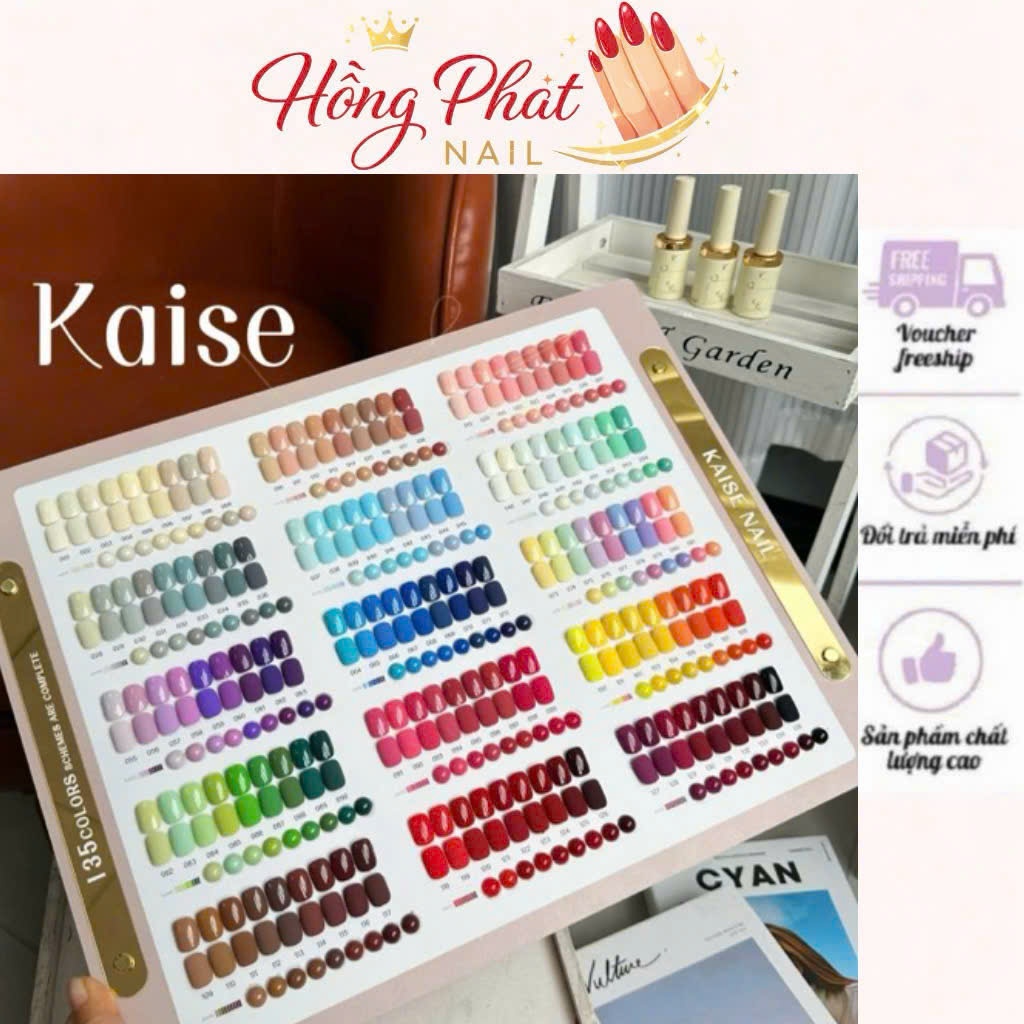 Set sơn Kaise 135 màu mẫu mới ( chính hãng ), kèm bảng màu