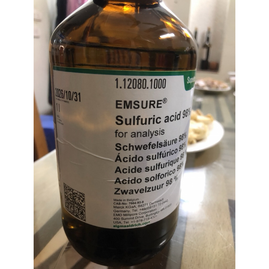 Axit sunfuric H2SO4 98% ( chai chiếc)