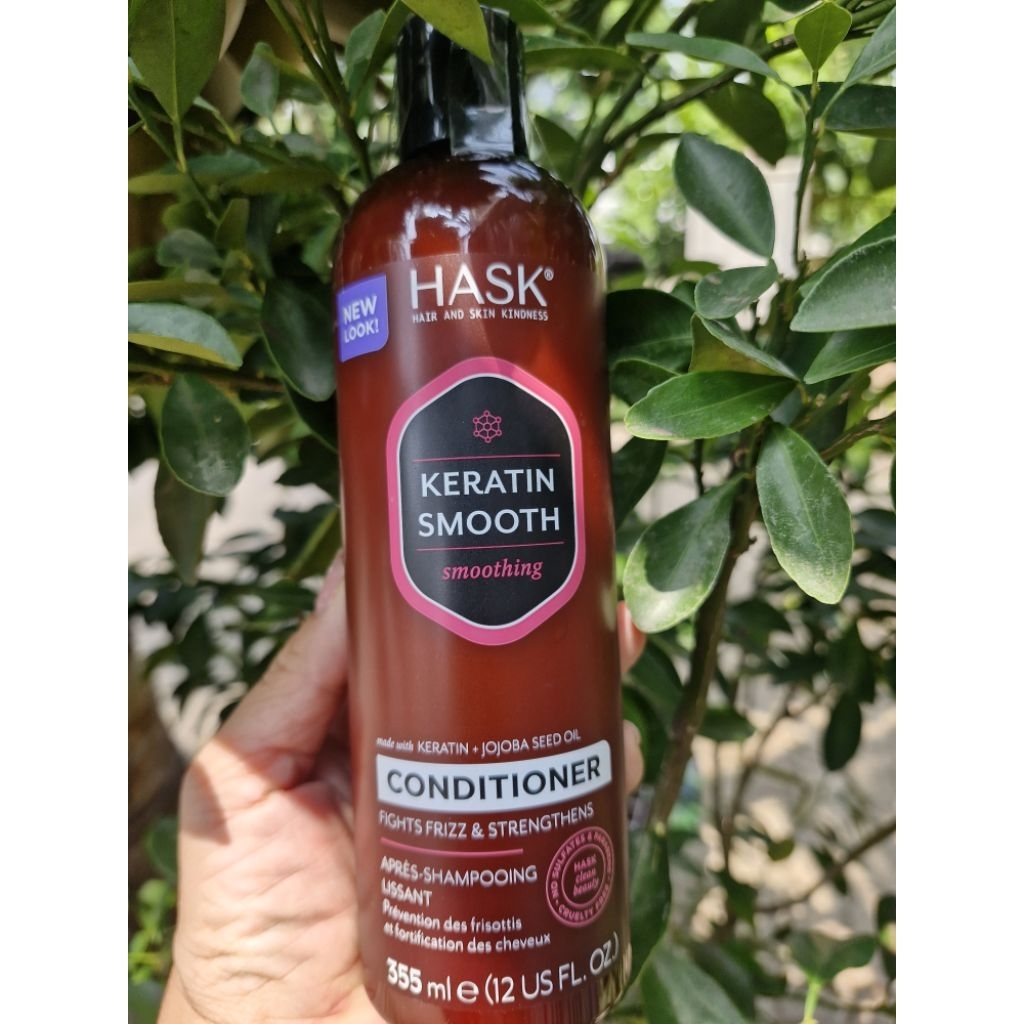💐🌺Dưỡng tóc phục hồi Hask Keratin Smooth Conditioner 355ml