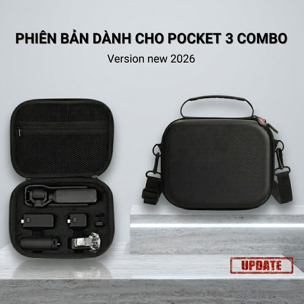 BRDRC Túi đeo chéo chống sốc cho DJI Osmo Pocket 3 Camera túi đeo chéo đựng phụ kiện chống sốc cho o
