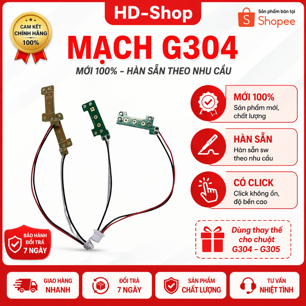 Mạch công tắc trái phải cho chuột Logitech G304 G305