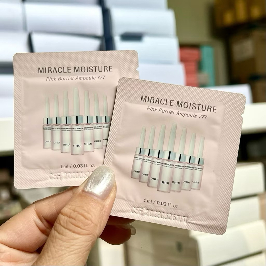 5 Gói huyết thanh 777 Ohui, Dưỡng Ẩm, Dưỡng Trắng Và Căng Bóng Da - Miracle Moisture Ampoule Ohui 77