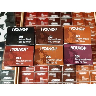 Thuốc nhuộm tóc phủ bạc Young tóc lên màu chuẩn bóng mềm