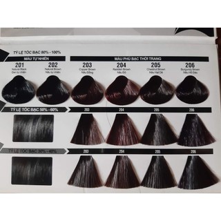 Thuốc nhuộm tóc phủ bạc Young tóc lên màu chuẩn bóng mềm