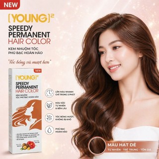 Thuốc nhuộm tóc phủ bạc Young tóc lên màu chuẩn bóng mềm