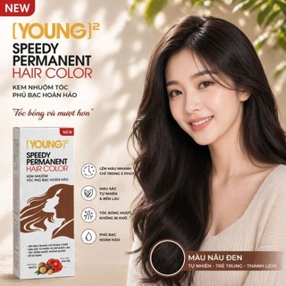Thuốc nhuộm tóc phủ bạc Young tóc lên màu chuẩn bóng mềm