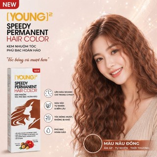 Thuốc nhuộm tóc phủ bạc Young tóc lên màu chuẩn bóng mềm