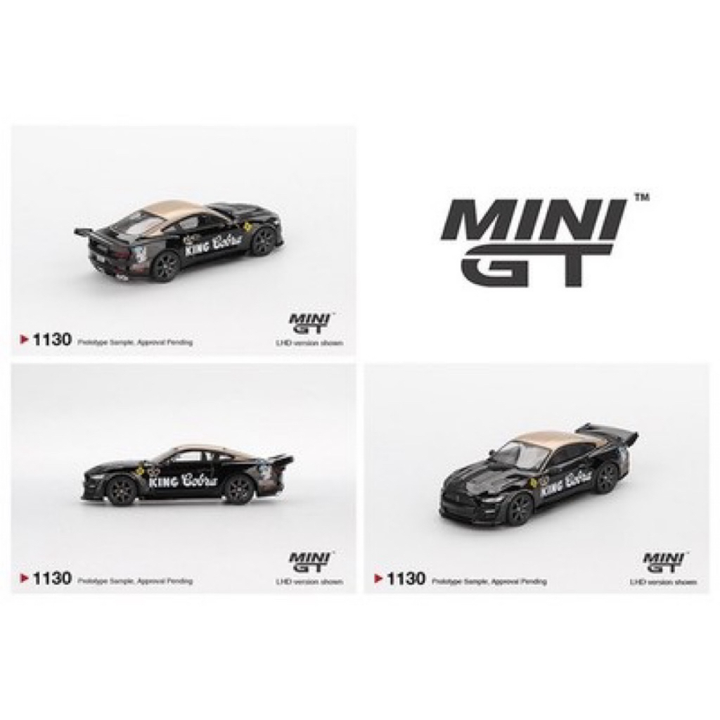 mohinhxeps-1/64_ Mini GT #1130 Shelby GT500 Dragon Snake Concept Black/Gold