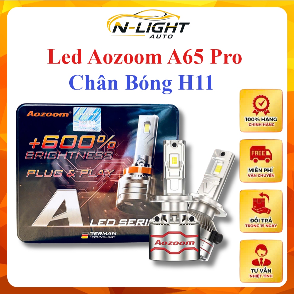 Đèn Led Aozoom A65 -Chân H11- Công Suất 65W