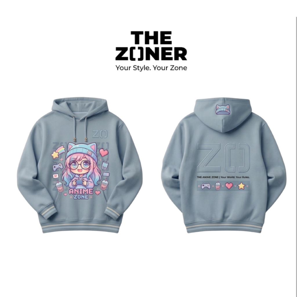 Áo khoác Hoodie The Zoner - The Anime Zone - Cotton