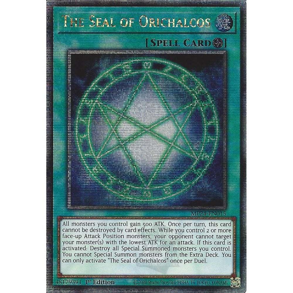 [KW2 Yugioh] [EN-UK] Thẻ bài MP24-EN015 The Seal of Orichalcos : Quarter Century Secret Rare Card : 