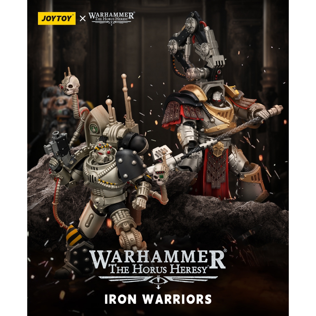 JOYTOY Warhammer Horus Heresy Iron Warriors Legion Pioneers & Warsmith 1/18