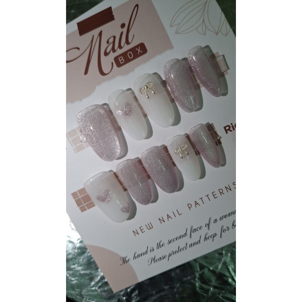 [NBC003]-Nailsbox nền thạch design cateyes charm