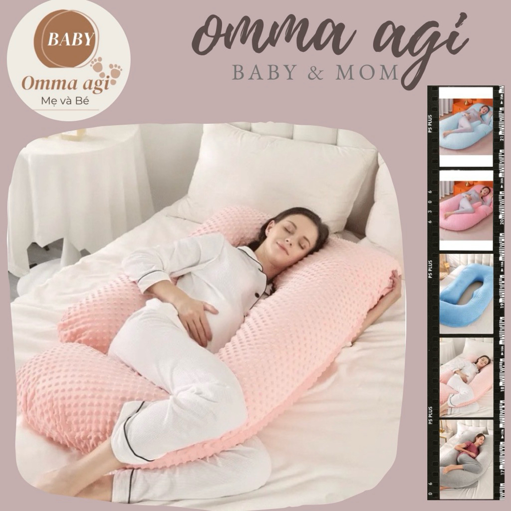 Gối bà bầu gối ôm cho mẹ bầu gối chữ G gối bà bầu tháo rời Gối chống mệt mỏi ngủ ngon
