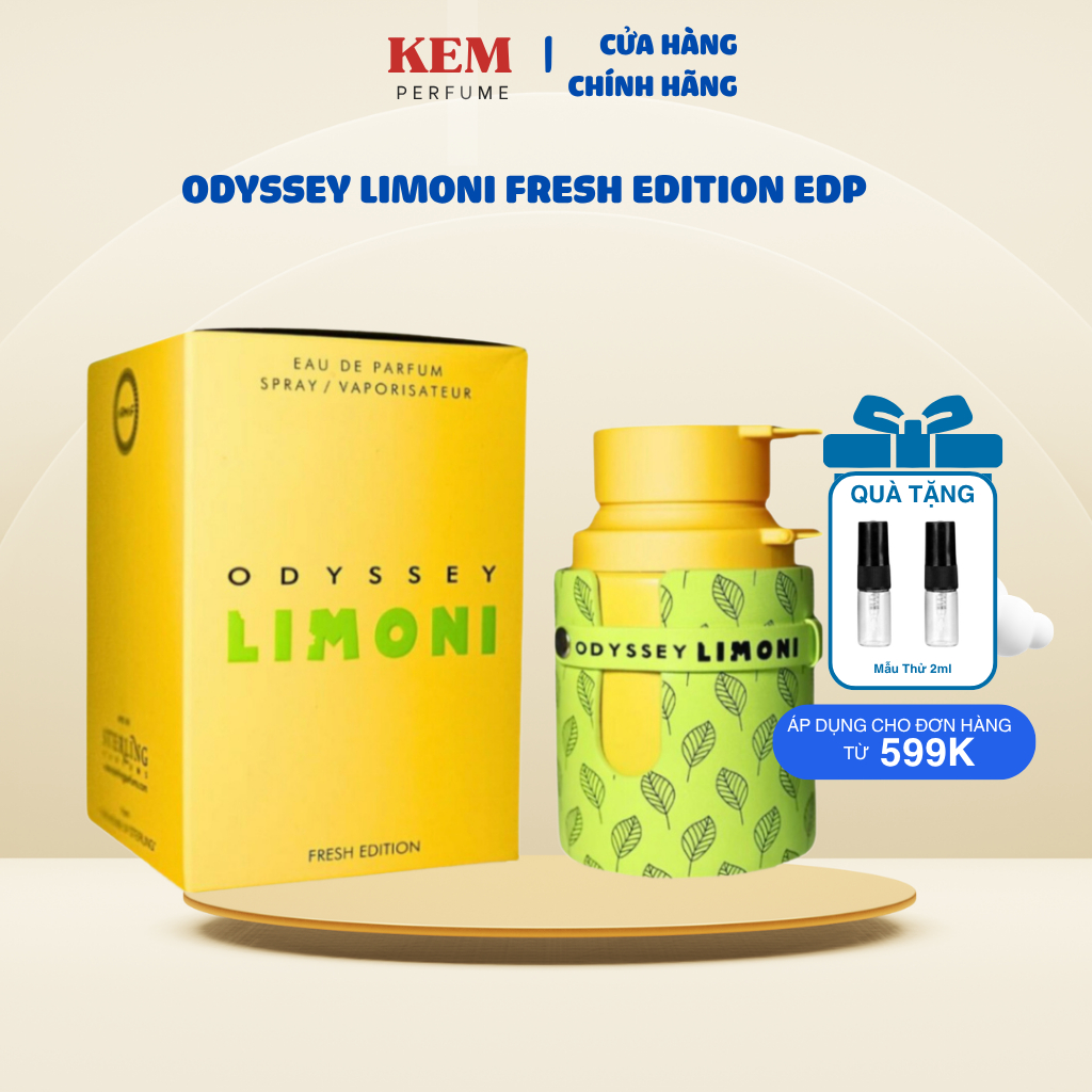 Chiết 10ml ODYSSEY LIMONI – Unisex Mùi Cam Chanh Sảng Khoái