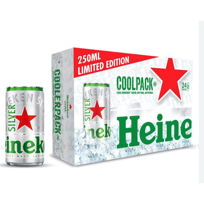 Thùng Bia Heineken Silver 250ml (24 lon)