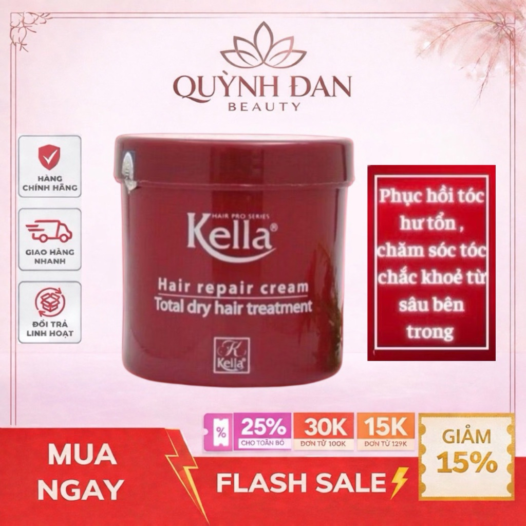 Dầu hấp tóc Kella dành cho tóc hư tổn 500ml