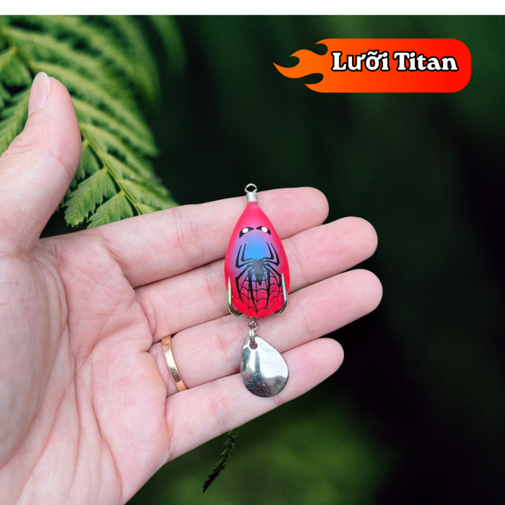 Nhái hơi F35 người nhện 2026 chì đúc mồi giả câu lure cá lóc siêu nhạy cá size mini 3,5cm nặng 8g-11